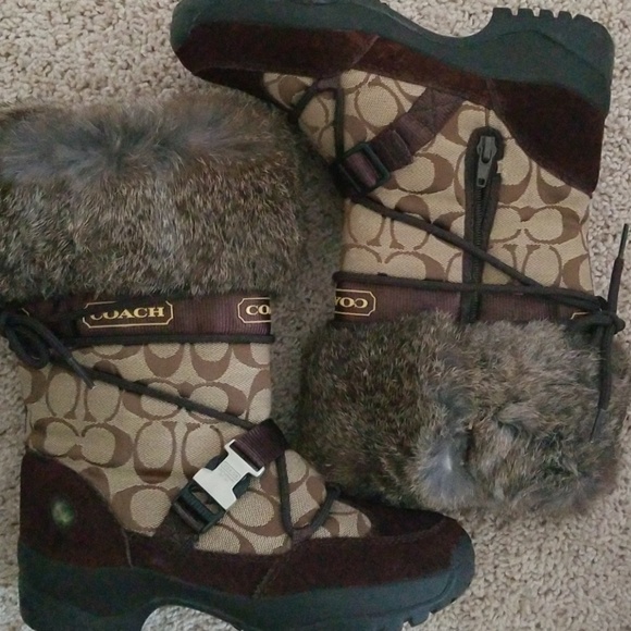 Gorgeous Used Signature Coach Boots 3 1/4 Size 6 - Picture 2 of 5